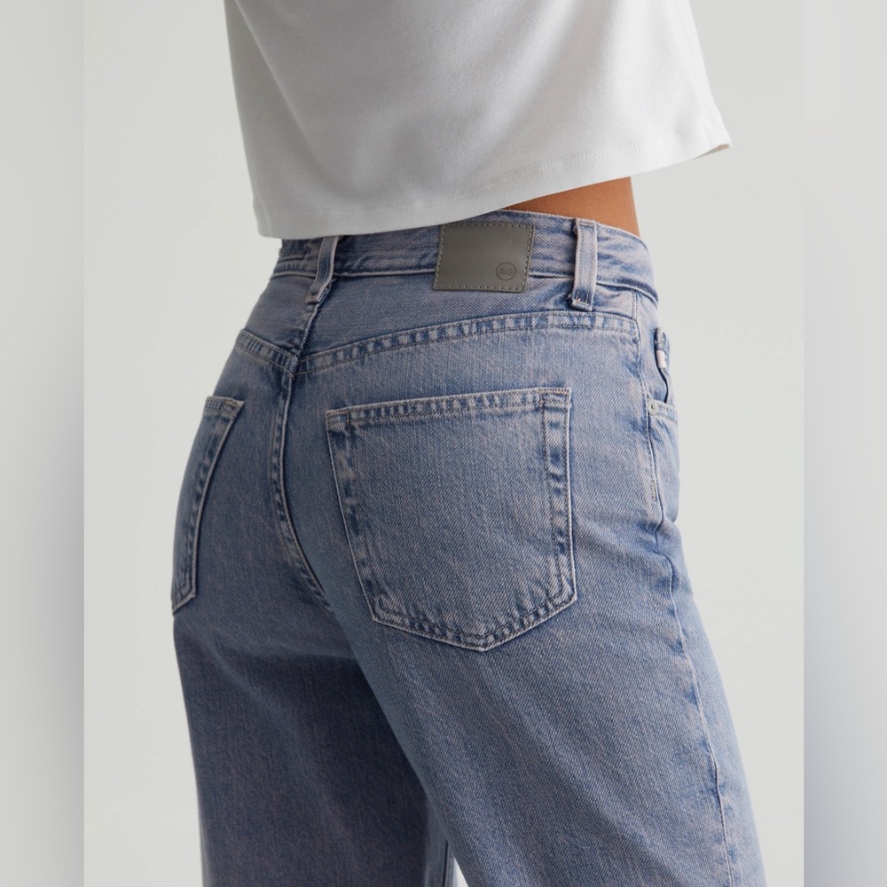 NEW AG Clove Relaxed Vintage Straight Jeans Moonwash Illusion Size 27 - Picture 4 of 12